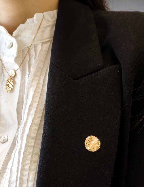 Pin’s La Serra – Pin’s froissé doré ou argenté