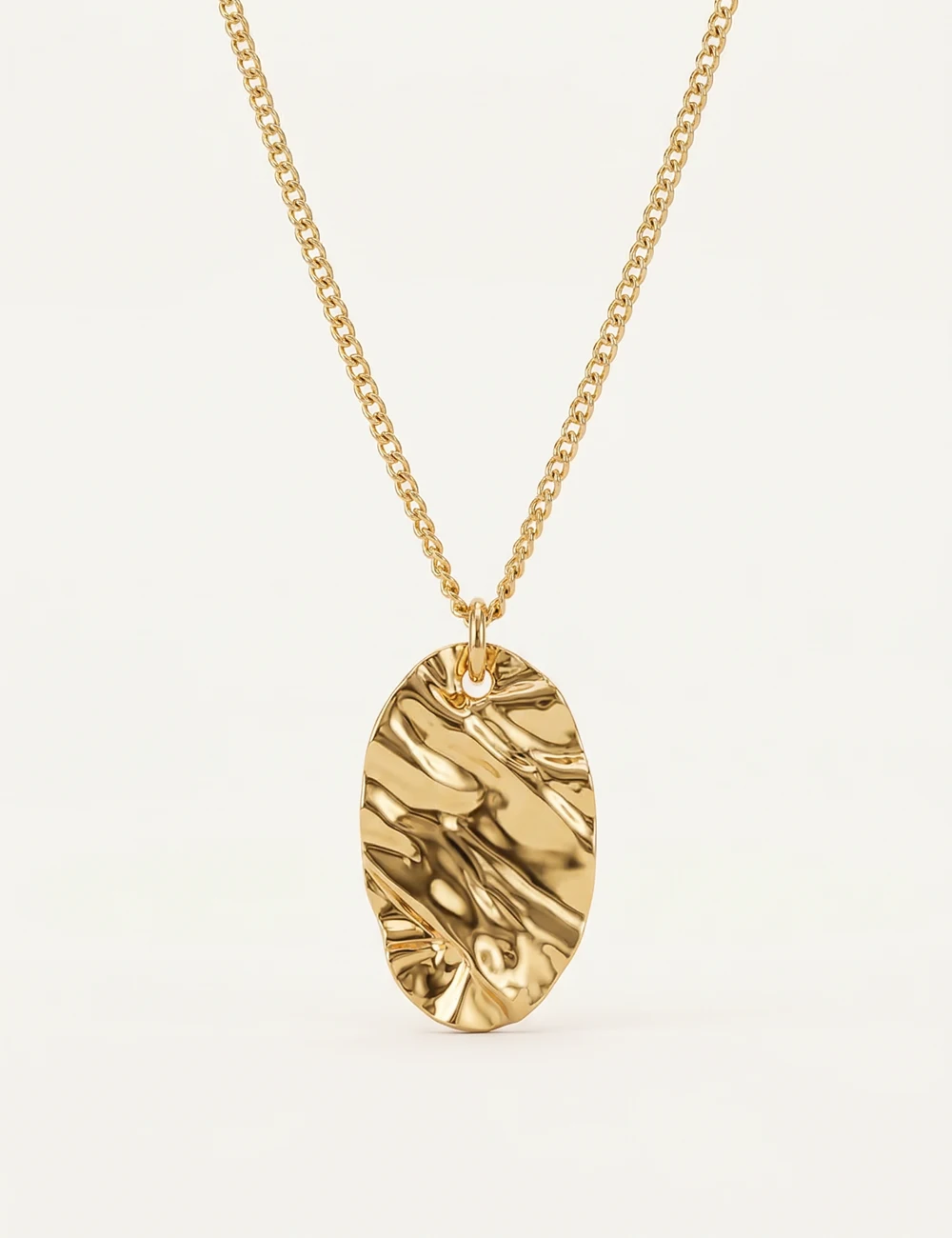 Collier Plateau Rosa – Collier texturé doré à l’or fin