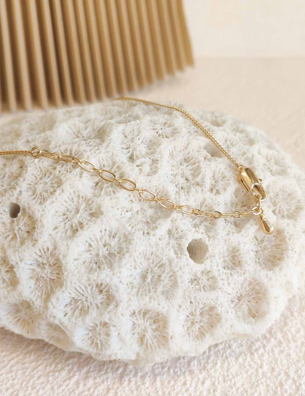 Collier Plateau Rosa – Collier texturé doré à l’or fin