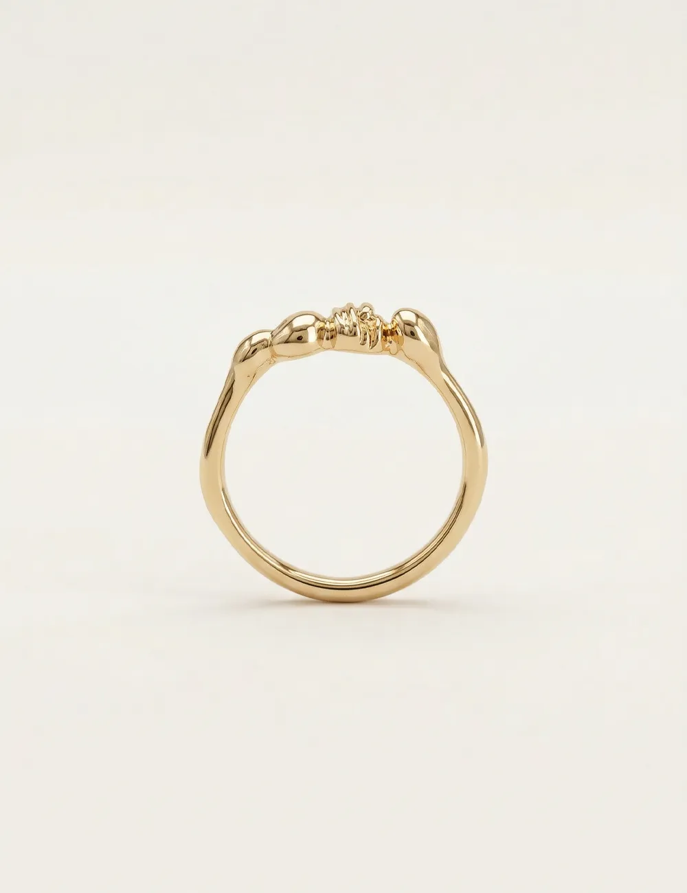 Bague Noma - Taille 55 - Bague dorée à l’or fin unique