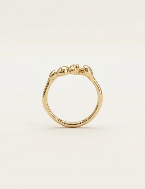 Bague Noma - Taille 55 - Bague dorée à l’or fin unique