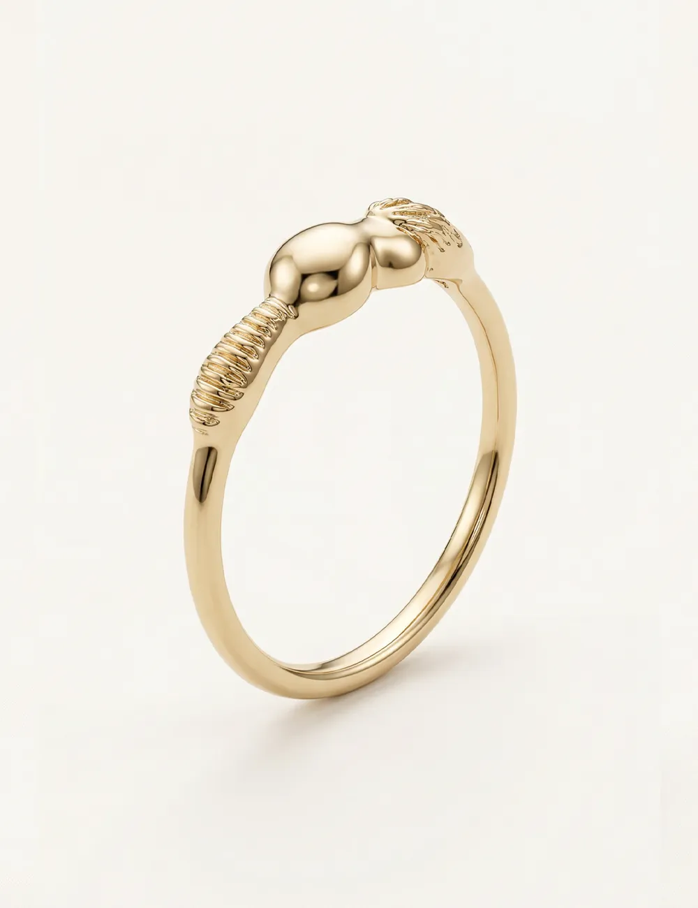 Bague Liora – Taille 51 – Bague dorée à l’or fin unique