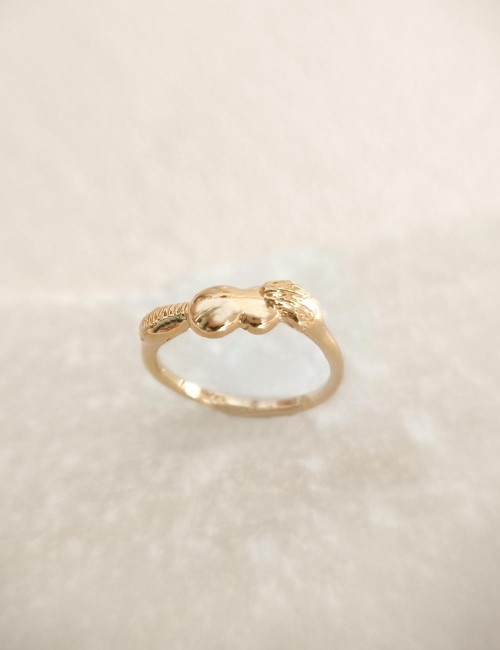 Bague Liora – Taille 51 – Bague dorée à l’or fin unique