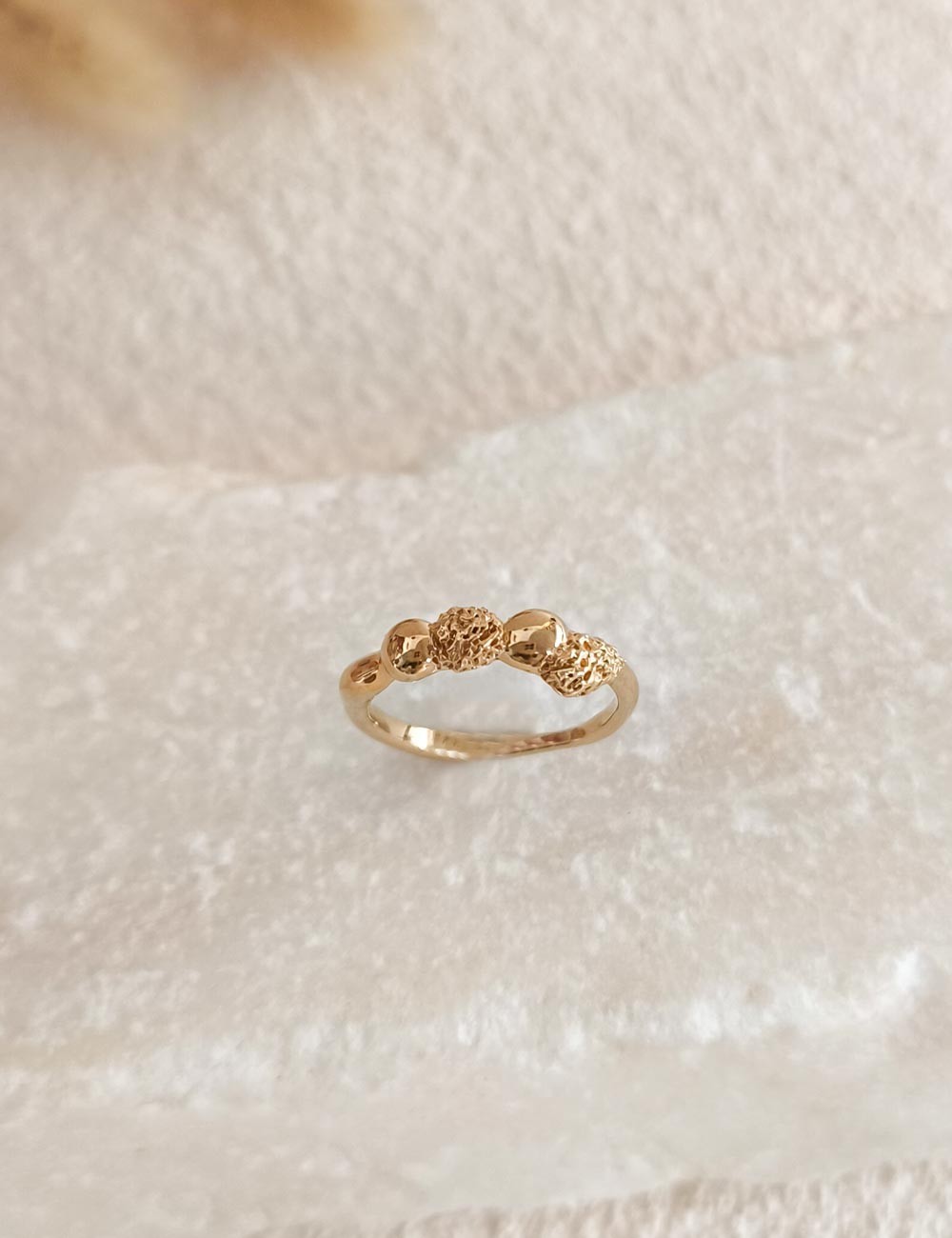 Bague Vela – Taille 52 - Bague dorée à l’or fin unique