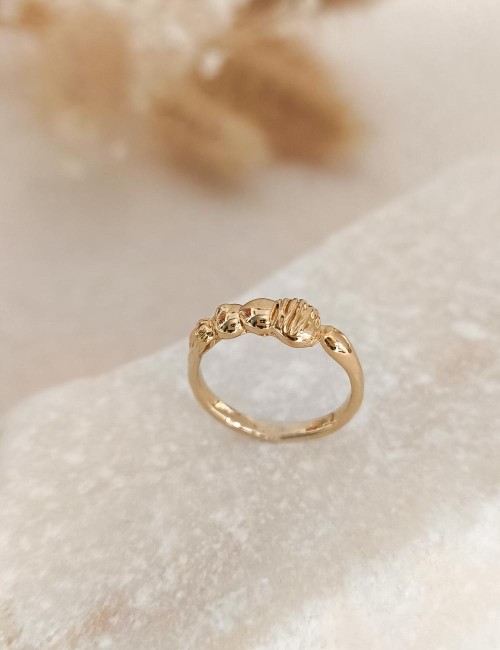 Bague Nera – Taille 53 – Bague dorée à l’or fin unique