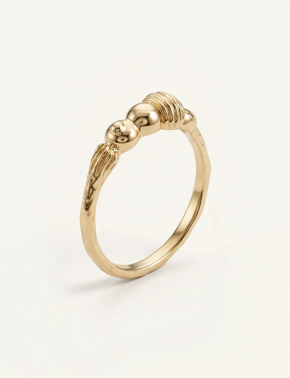 Bague Nera – Taille 53 – Bague dorée à l’or fin unique