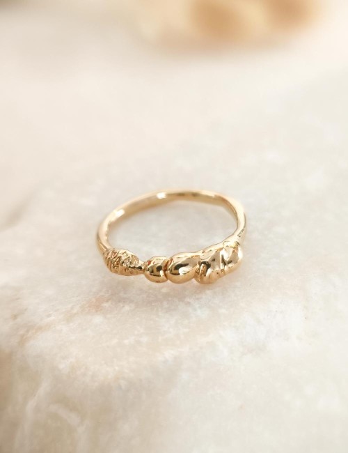 Bague Almé – Taille 53 – Bague dorée à l’or fin unique