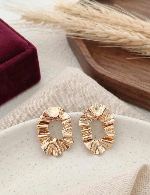 Boucles d'oreilles Rousse mini -Boucles texturées