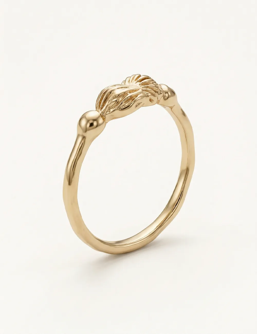 Bague Séna – Taille 52 – Bague dorée à l’or fin unique