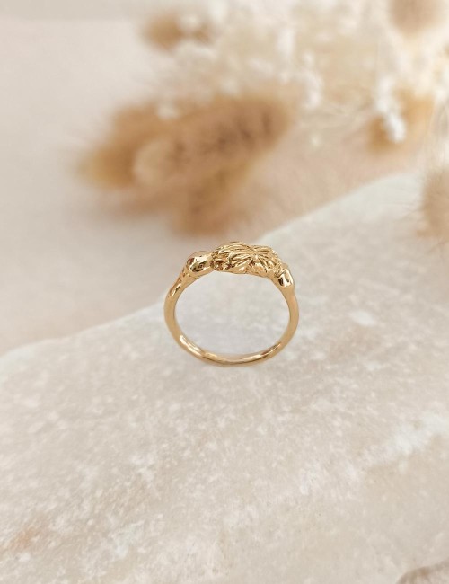 Bague Séna – Taille 52 – Bague dorée à l’or fin unique