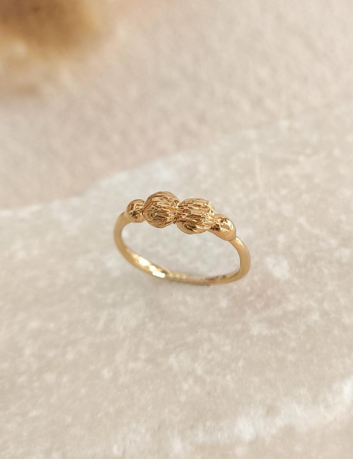 Bague Lya – Taille 51 – Bague dorée à l’or fin unique