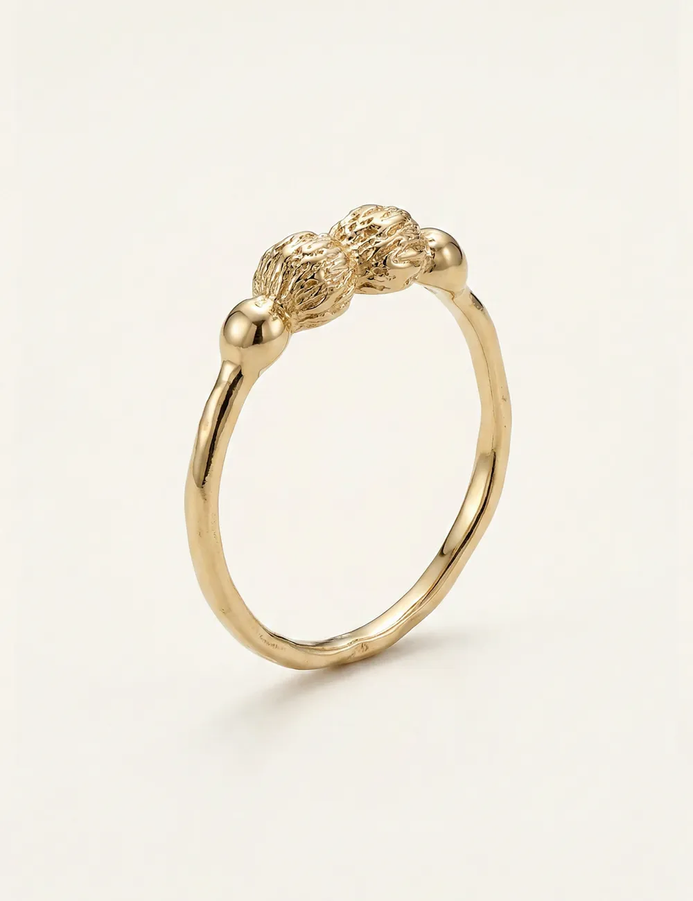 Bague Lya – Taille 51 – Bague dorée à l’or fin unique