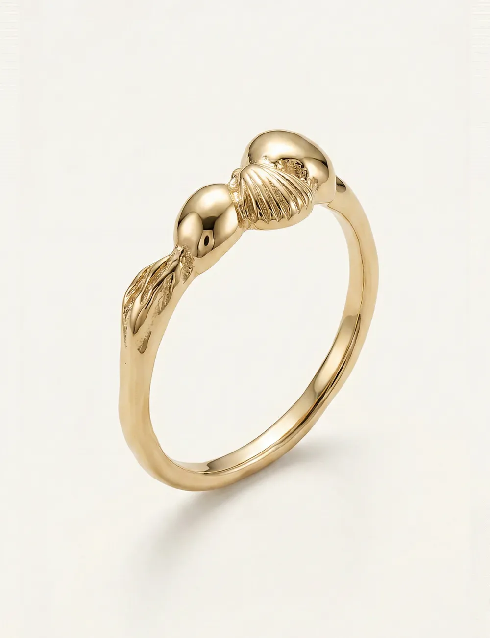 Bague Oria – Taille 53 – Bague dorée à l’or fin unique