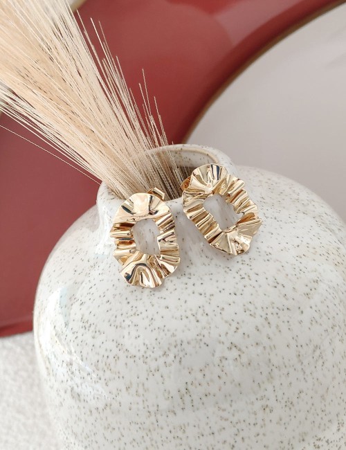 Boucles d'oreilles Rousse mini -Boucles texturées