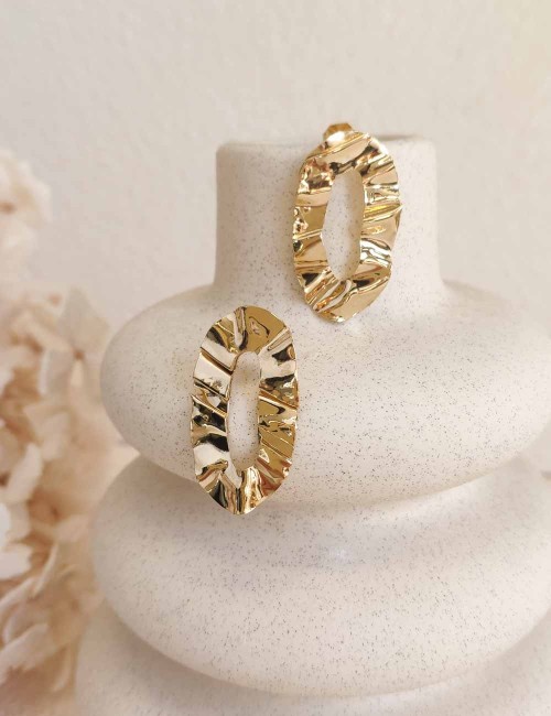 Boucles d’oreilles Rousse – Boucles texturées