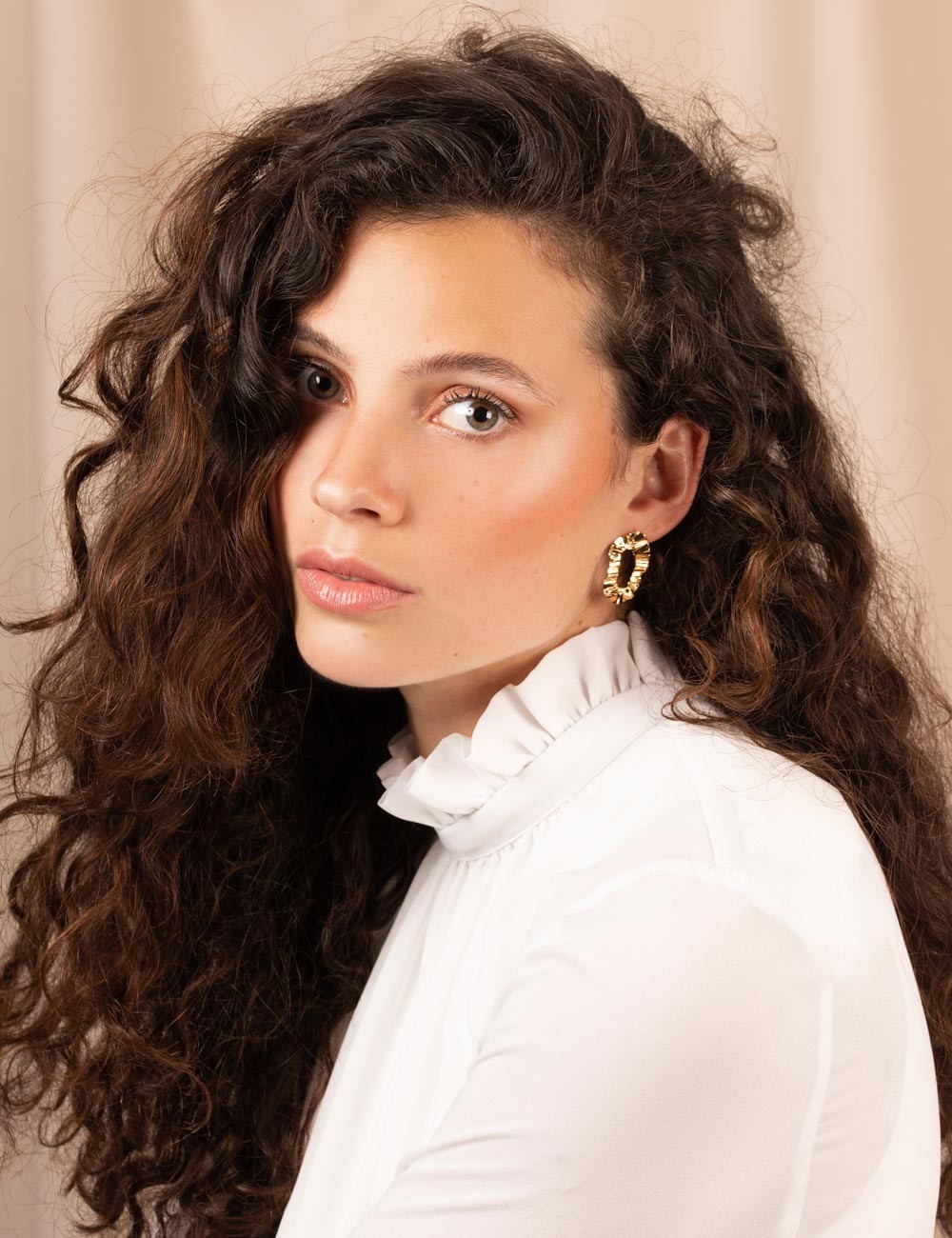 Boucles d’oreilles Rousse – Boucles texturées