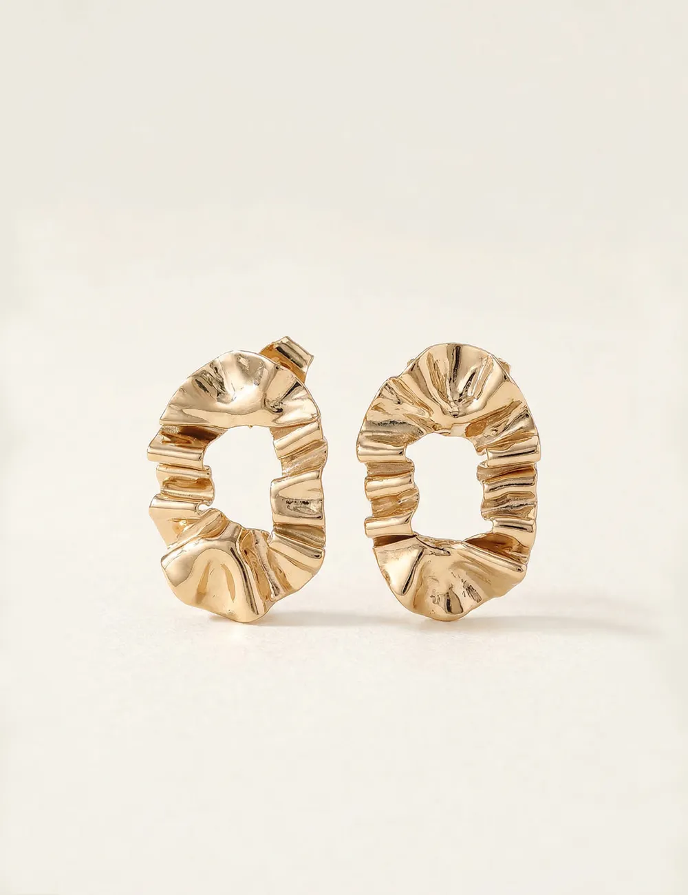 Boucles d'oreilles Rousse mini -Boucles texturées