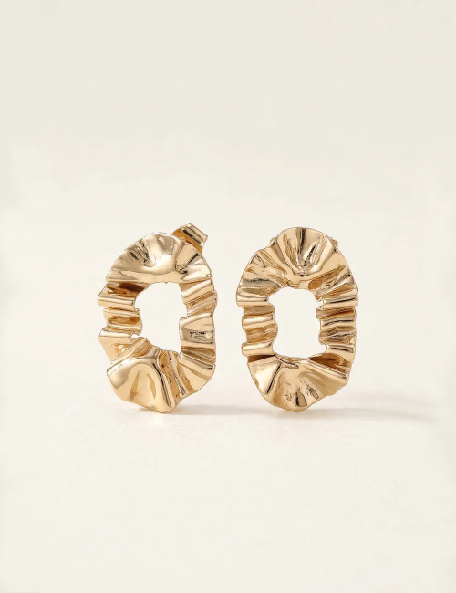 Boucles d'oreilles Rousse mini -Boucles texturées