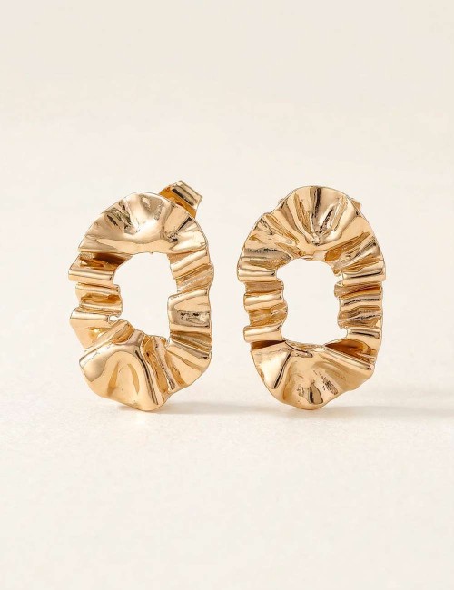 Boucles d'oreilles Rousse mini -Boucles texturées