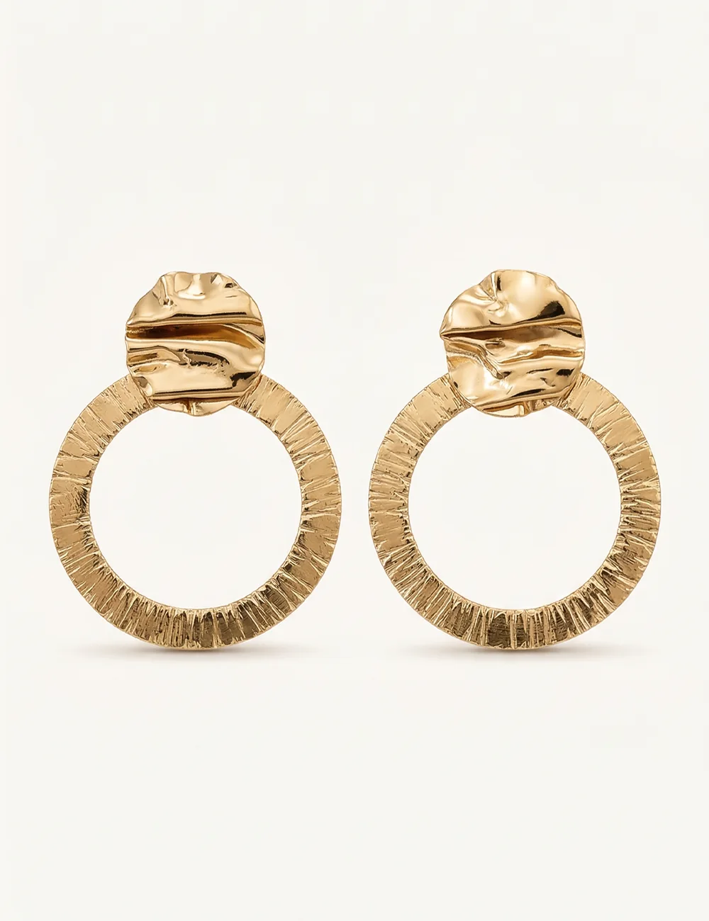 Boucles d'oreilles La Serra Baza - Boucles texturées
